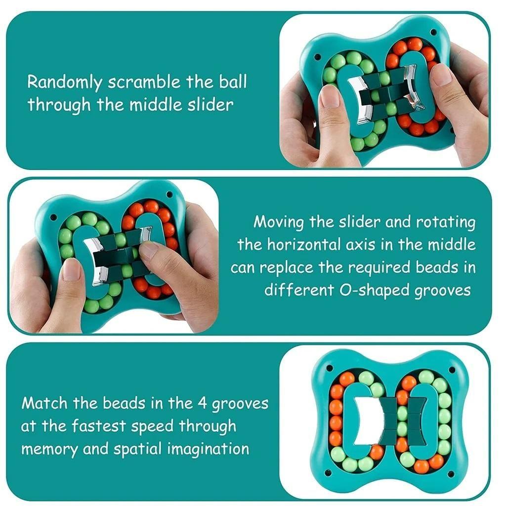Magic Bean Spinner Toy – The Ultimate Rotating Puzzle for Kids and Adults