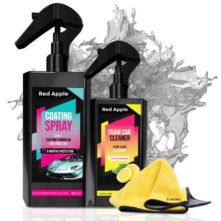 Natroq Car Care Duo – Foam Cleaner + Ceramic Coating Spray (200ml Combo)