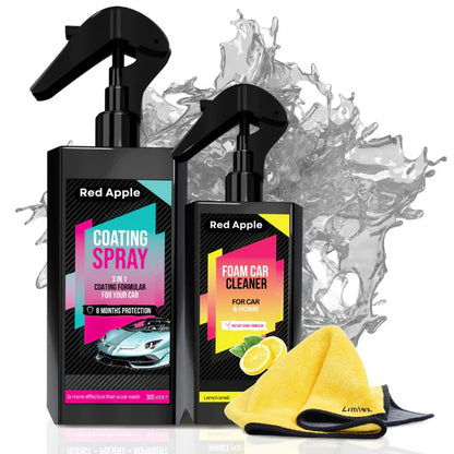 Natroq Car Care Duo – Foam Cleaner + Ceramic Coating Spray (200ml Combo)