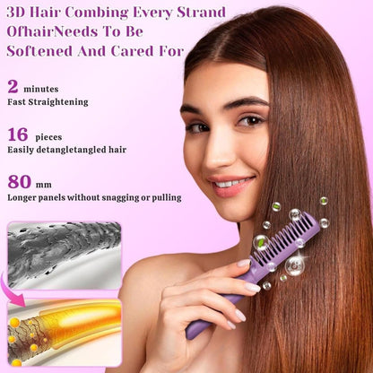 Cordless Mini Hair Straightener Hot Comb