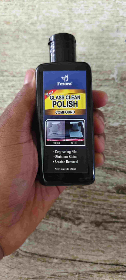 Natroq Glass Clean & Polish Compound – 150ml