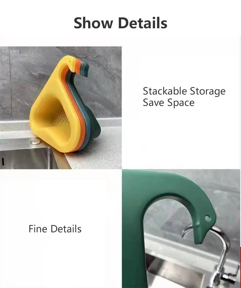 Natroq Multipurpose Sink Strainer and Organizer – Pack of 2